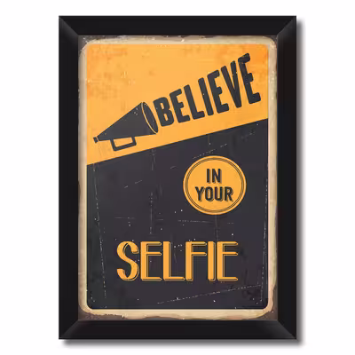 تابلو فنچ آرت طرح Believe in your Selfie کد GPH283-H