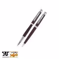 قلم ست خودکار و خودنویس رنگ قهوه ای EUROPEN مدل STAND