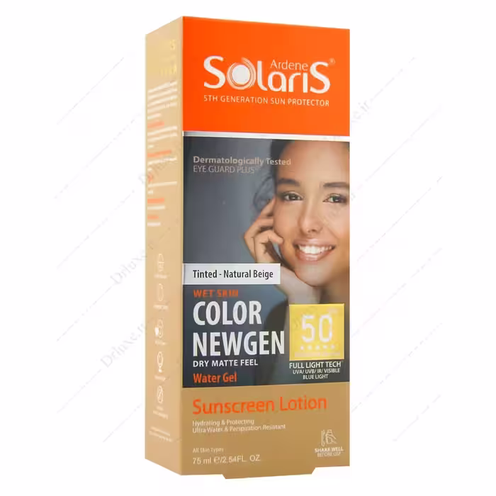 لوسیون ضد آفتاب SPF50 سولاریس آردن مدل کالر نیوژن