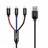 کابل تبدیل USB به MicroUSB / USB-C / لایتنینگ باسئوس  مدل CAMLT-BSY طول 1.2 متر