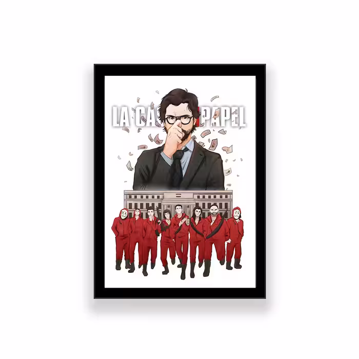 تابلو طرح سریال money heist 