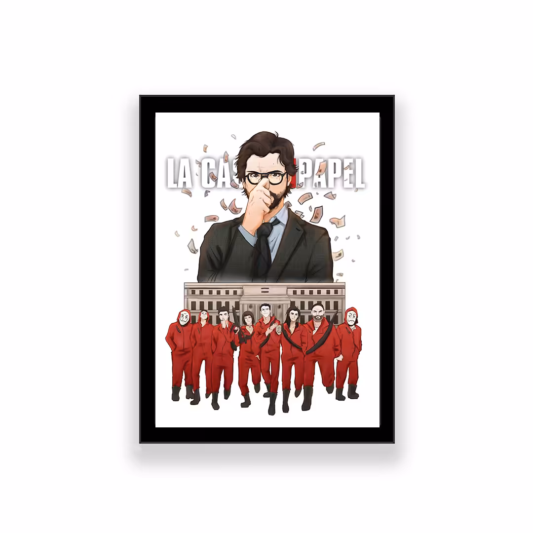 تابلو طرح سریال money heist 