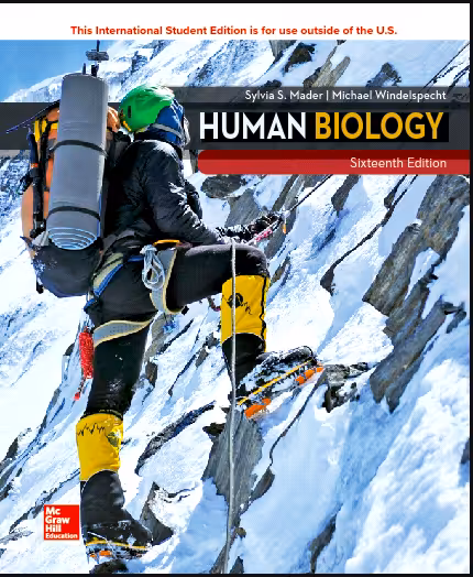 خرید و دانلود نسخه کامل کتاب Human Biology (16th Edition) BY Mader - Pdf