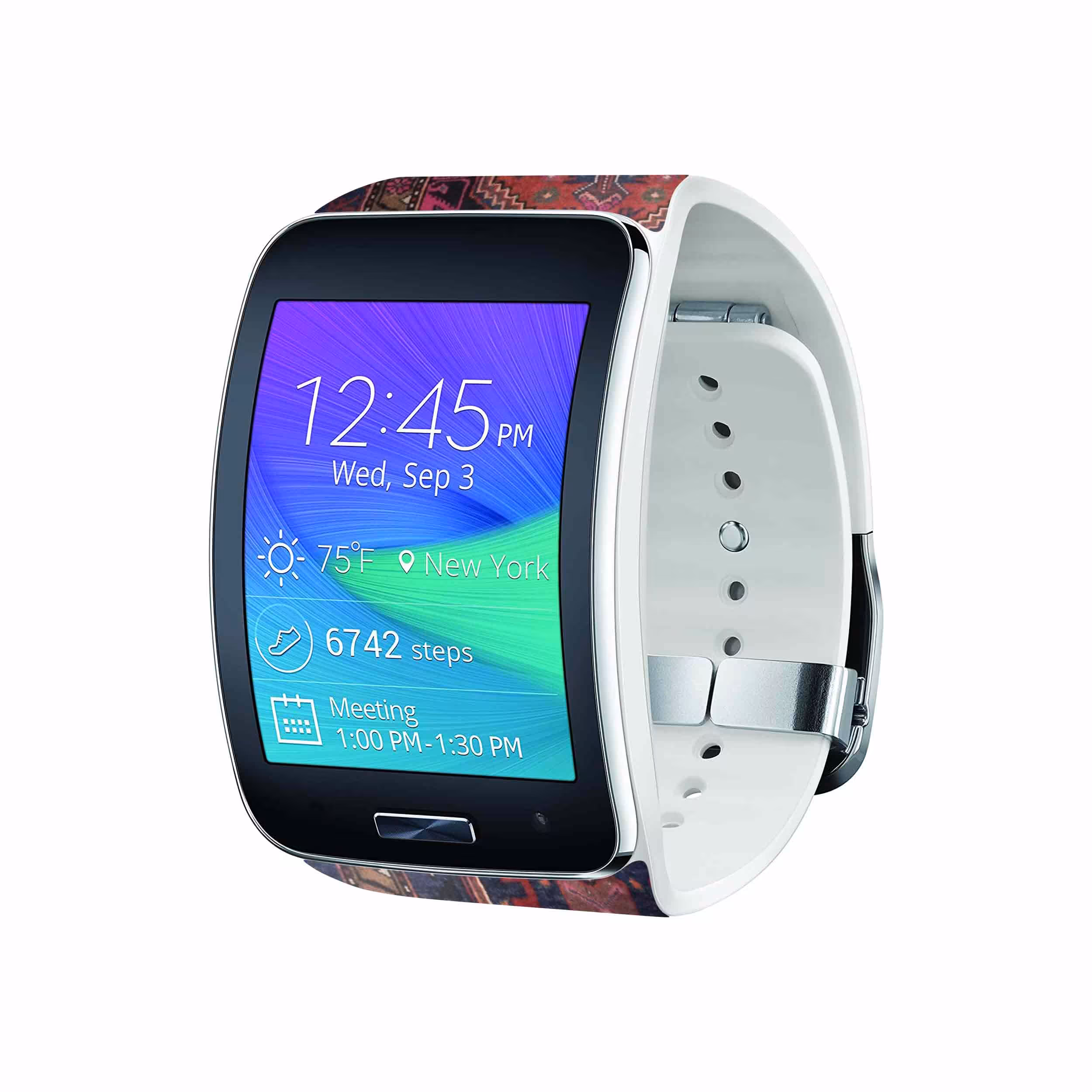 برچسب ماهوت طرح Rug مناسب برای ساعت هوشمند سامسونگ Galaxy Gear S