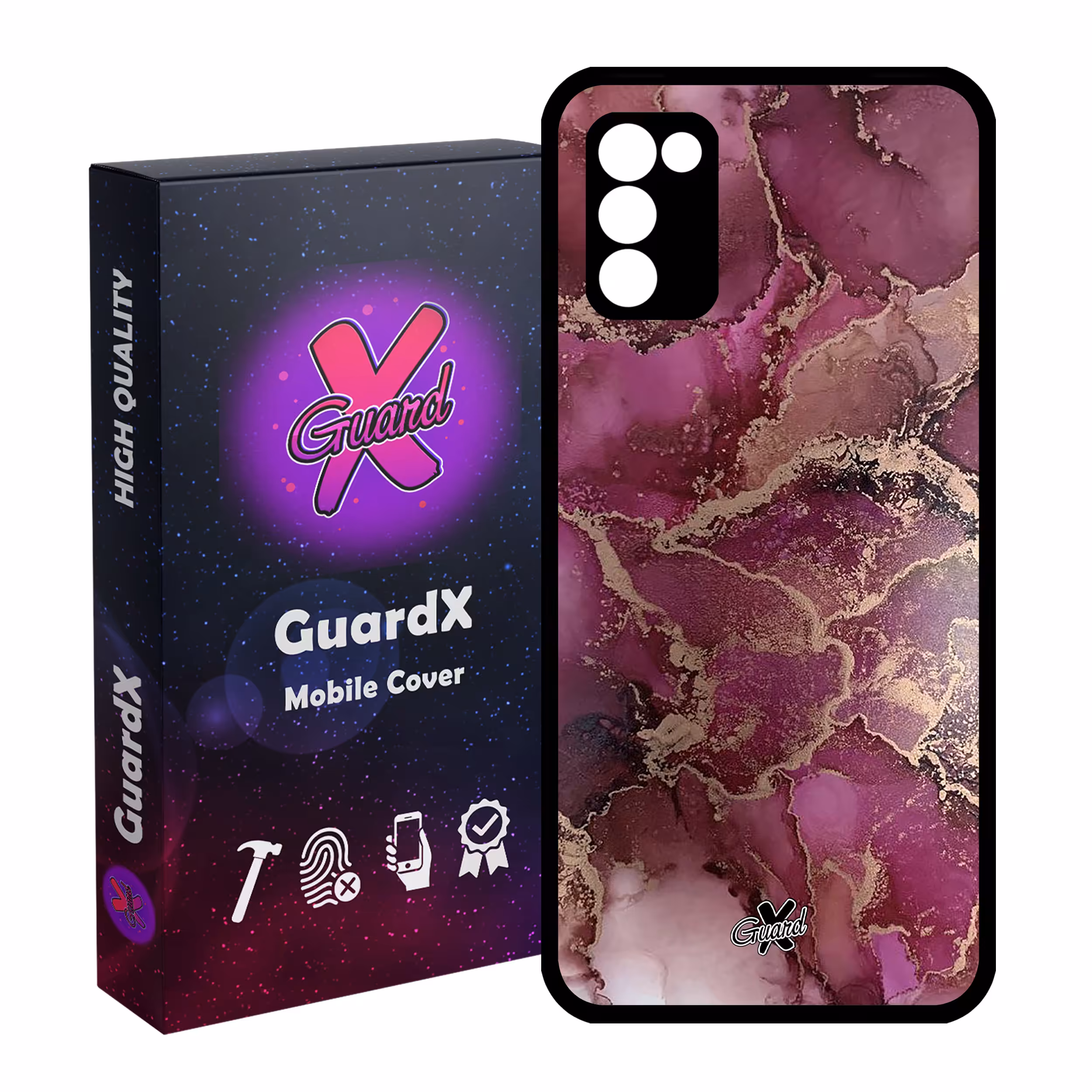 کاور گارد ایکس طرح ماربل مدل Glass10271 مناسب برای گوشی موبایل سامسونگ Galaxy A03s