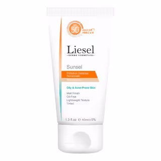 کرم ضد آفتاب SPF50 رنگی لایسل مناسب پوست چرب و مستعد آکنه حجم 40 میلی‌لیتر