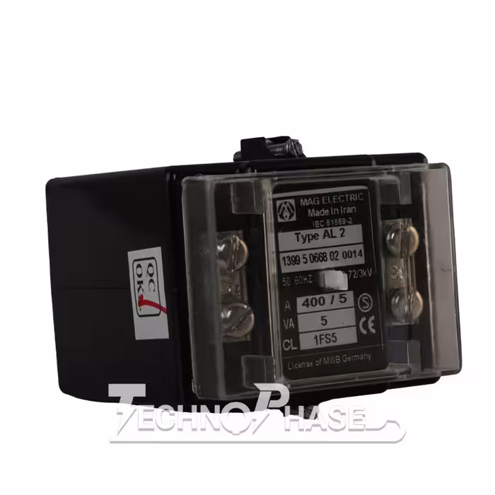 ترانسفورماتور جریان (CT) 800/5 مگ الکتریک cl:0.5 مدل AL2