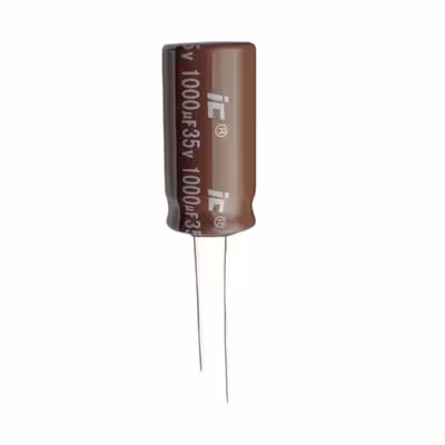 خازن الکترولیت 1000 میکروفاراد مدل IC-1000qF35V بسته 5 عددی