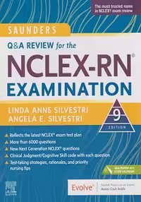 مرور پرسش و پاسخ ساندرز برای آزمون RN ویرایش نهم 2024 Saunders Q &amp; A Review for the NCLEX-RN® Examination