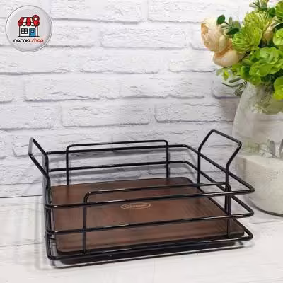 سینی مربع مشکی کلاسیک