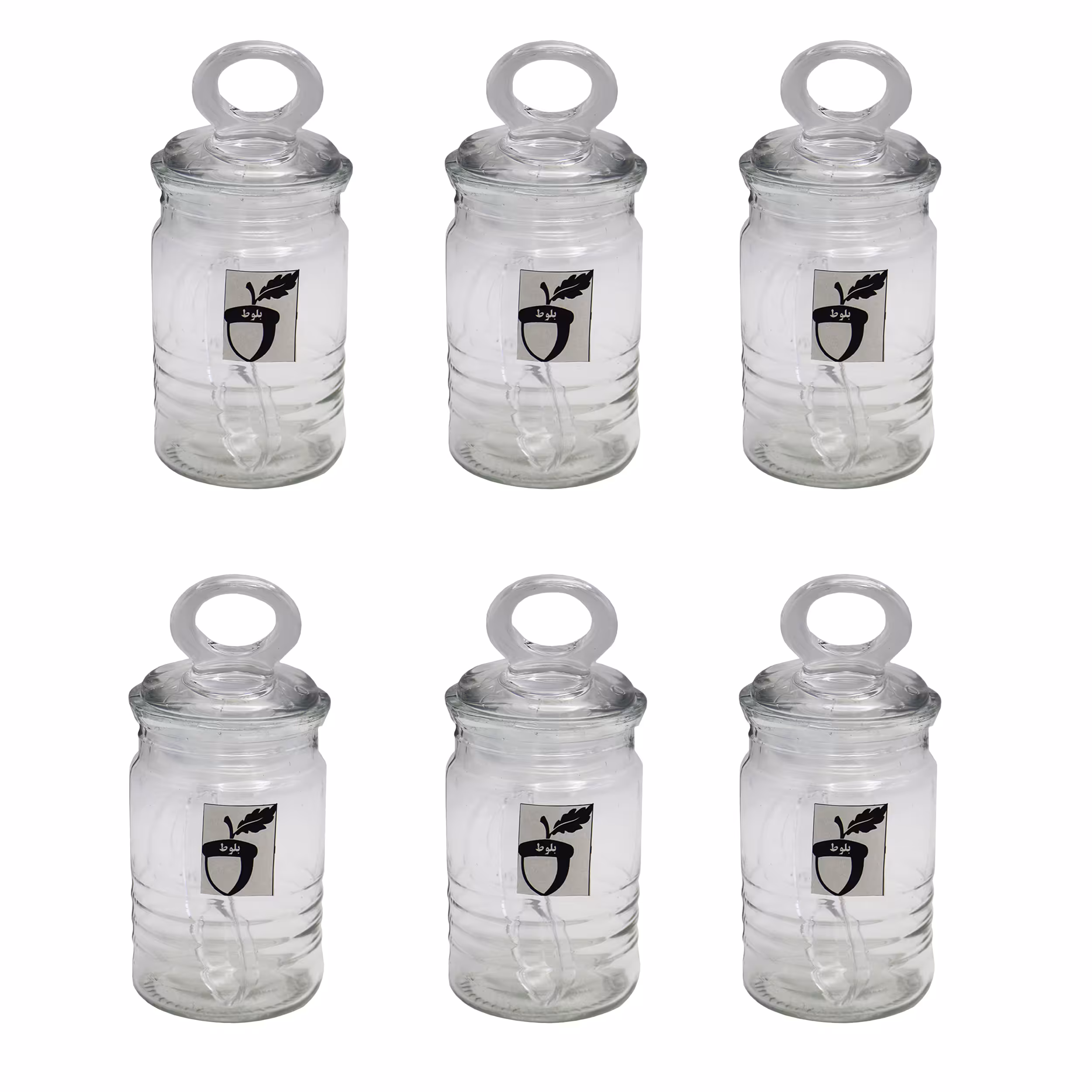 ست جای ادویه 6 پارچه مدل بلوط کد YP-200ML