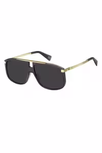 عینک آفتابی خاکستری مردانه و زنانه MJ243 SKB7IR60 یونیسکس استخوان سیاه قاب لنز دودی UV400 Marc Jacobs