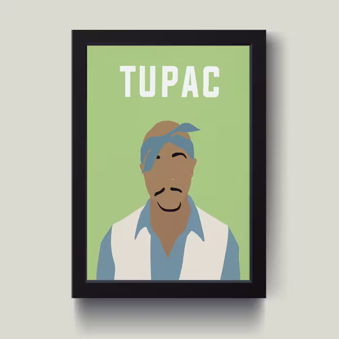 تابلو مدل مینیمال Tupac کد S1404-b