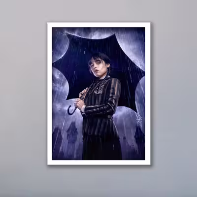 تابلو مدل ونزدی آدامز Wednesday Addams کد LAG1089