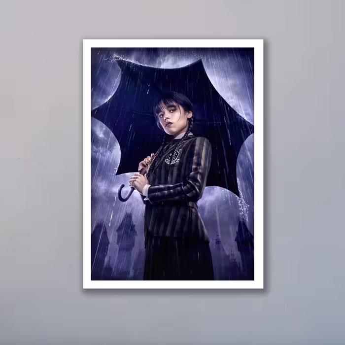 تابلو مدل ونزدی آدامز Wednesday Addams کد LAG1089
