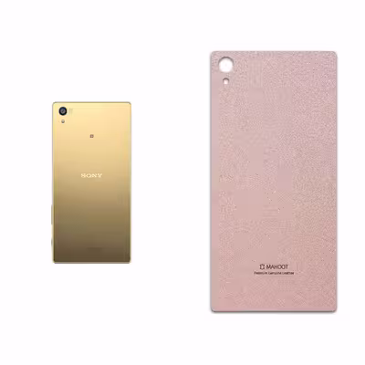 برچسب پوششی ماهوت مدل Rose Gold Leather مناسب برای گوشی موبایل سونی Xperia Z5 Premium