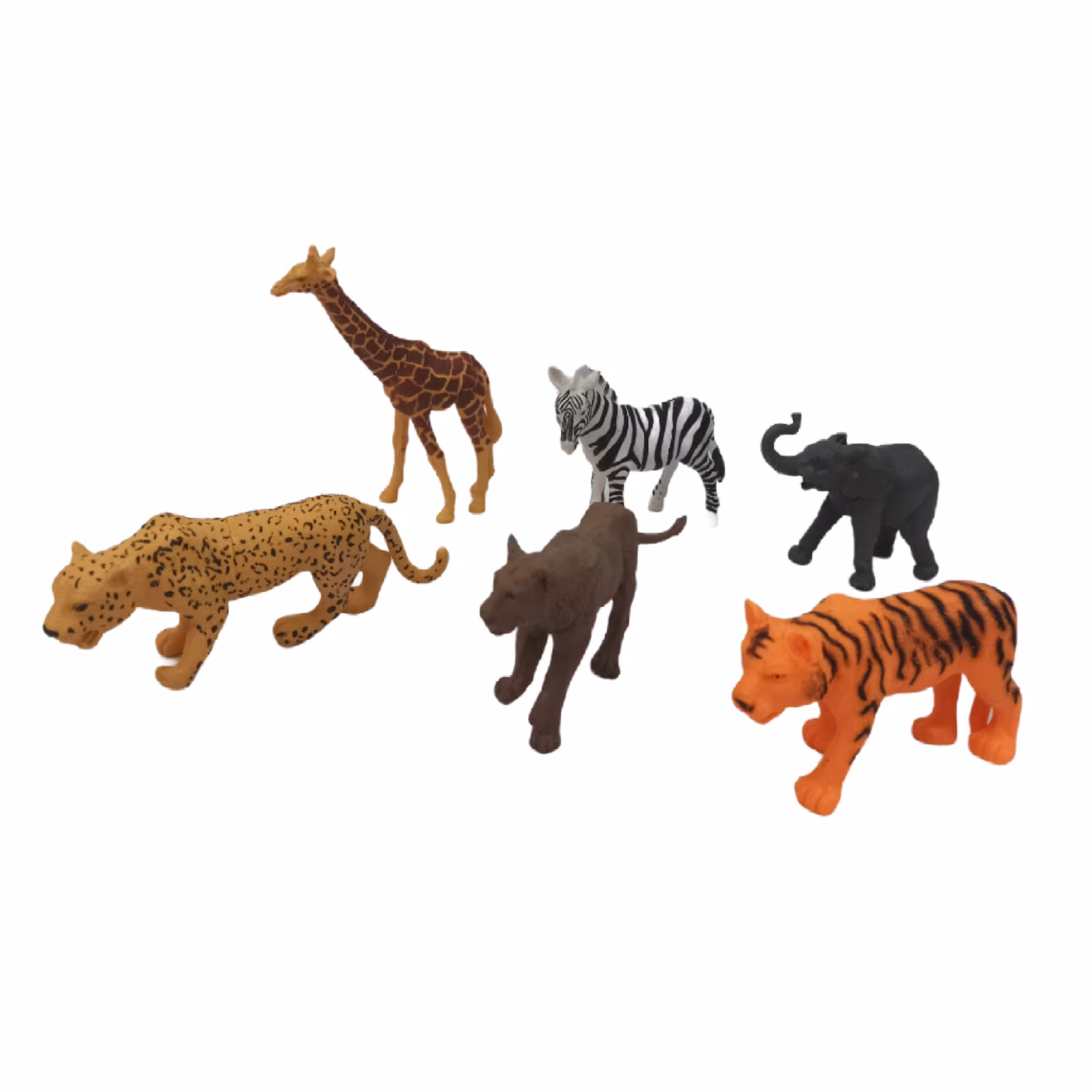 فیگور حیوانات مدل JUNGLE ANIMAL کد 031 مجموعه 6 عددی