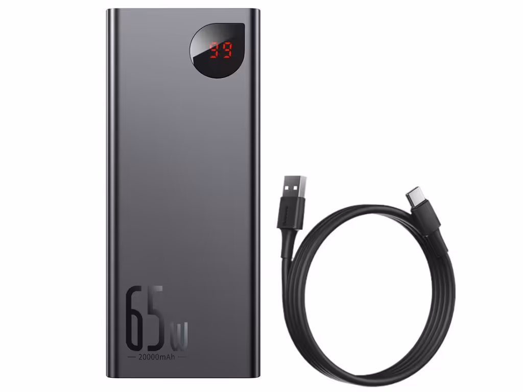پاوربانک شارژ سریع بیسوس Baseus Adaman Metal Digital Display 65W 20000mAh