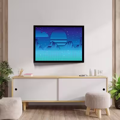 تابلو مدل retro mountain کد F-15024