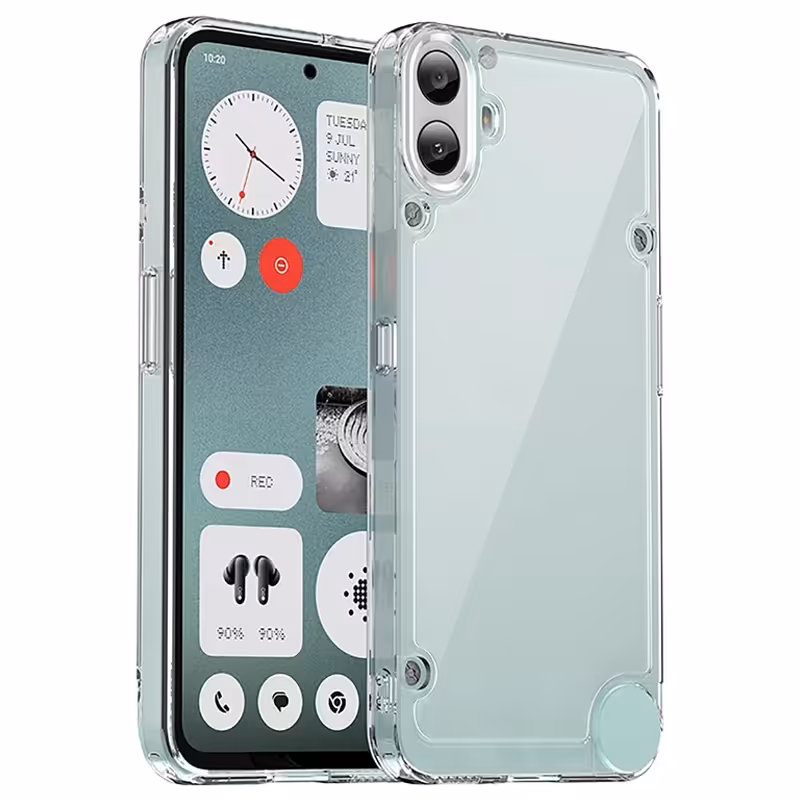 کاور شفاف مناسب برای گوشی Nothing cmf Phone 1 مدل دور ژله ای پشت طلق