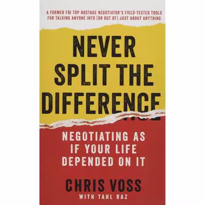 کتاب Never Split the Difference اثر Chris Voss انتشارات Harper Business