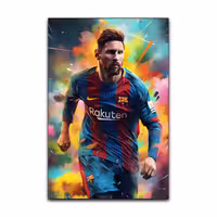 تابلوشاسی گوفی مدل لیونل مسی بازیکن فوتبال تیم بارسلونا Lionel Messi Barcelona Football کد RGB54 | دنیای قاب