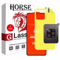 محافظ صفحه نمایش هورس مدل 3FNF مناسب برای گوشی موبایل اپل iPhone 12 Pro Max به همراه محافظ پشت گوشی و محافظ لنز دوربین | کالا برتری