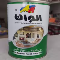 رنگ روغنی سفید الوان 1 کیلویی یک