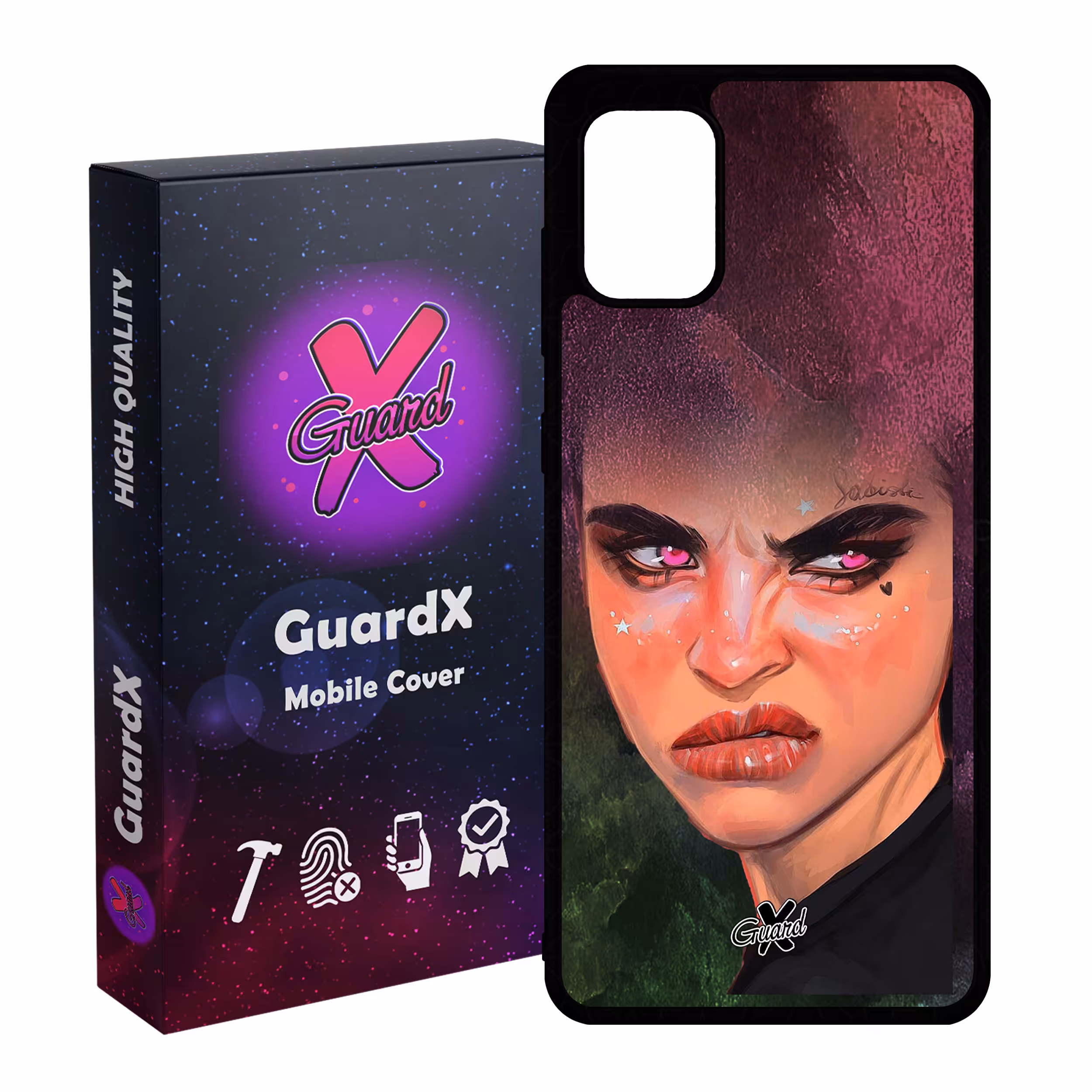 کاور گارد ایکس طرح Girl مدل Glass10260 مناسب برای گوشی موبایل سامسونگ Galaxy A31