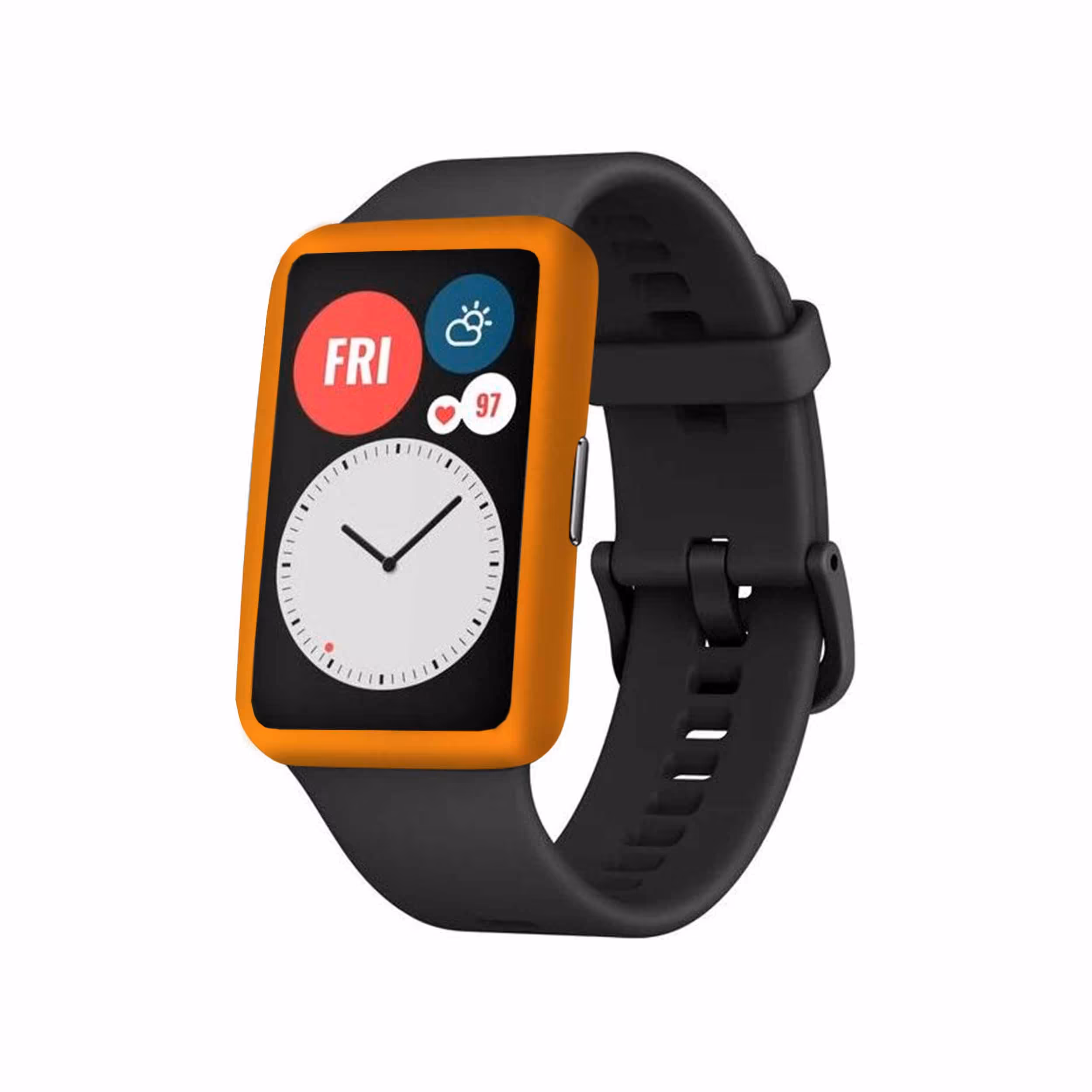 برچسب ماهوت طرح Matte Orange مناسب برای ساعت هوشمند هوآوی Watch Fit