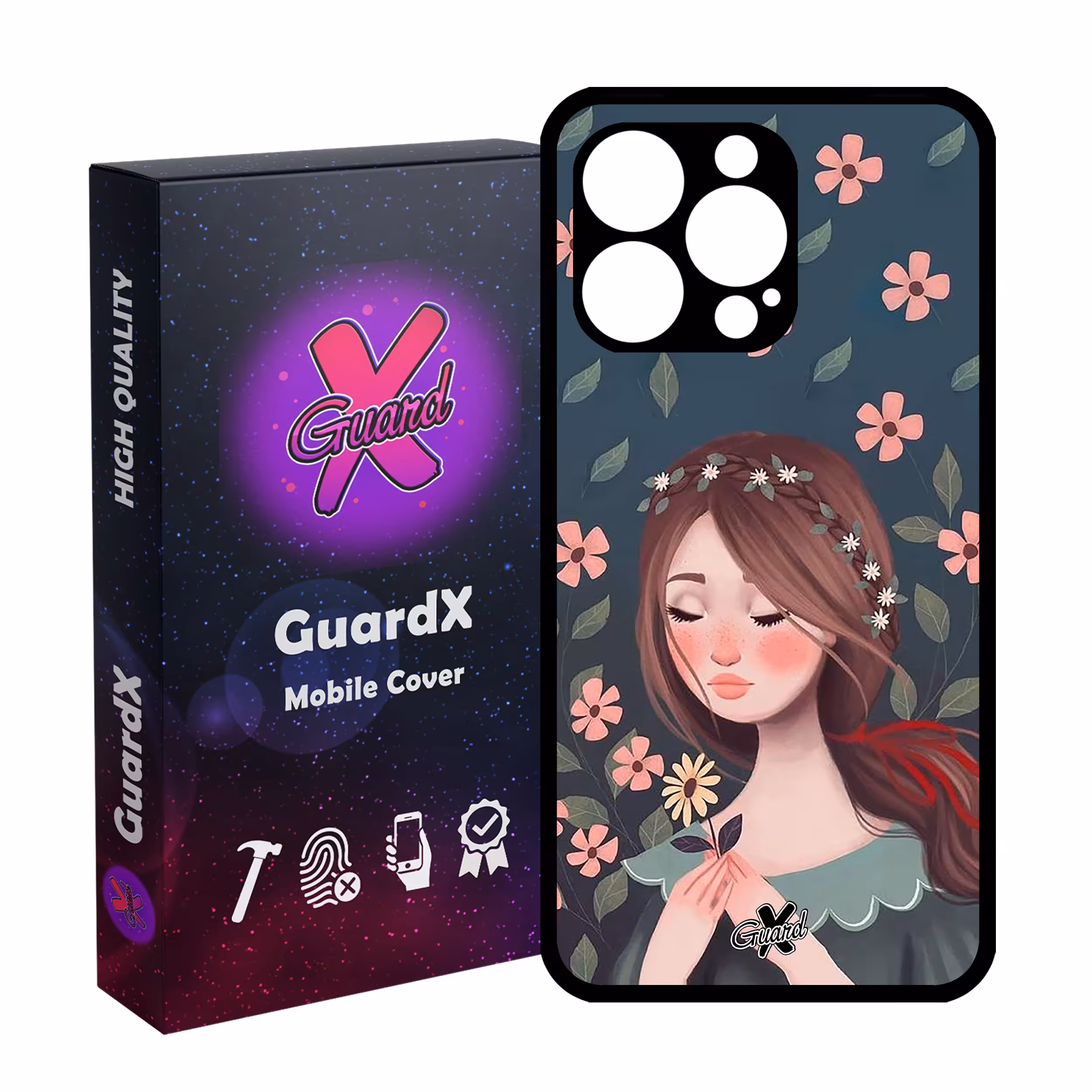 کاور گارد ایکس طرح Girl مدل Glass10332 مناسب برای گوشی موبایل اپل iPhone 13 Pro