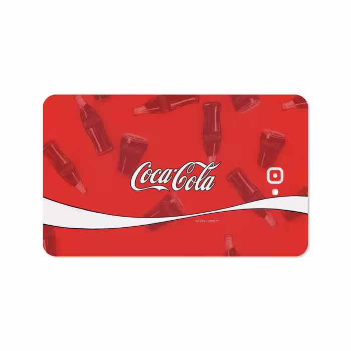برچسب پوششی ماهوت مدل Coca-Cola-Logo مناسب برای تبلت سامسونگ Galaxy Tab A 10.1 2016 T585