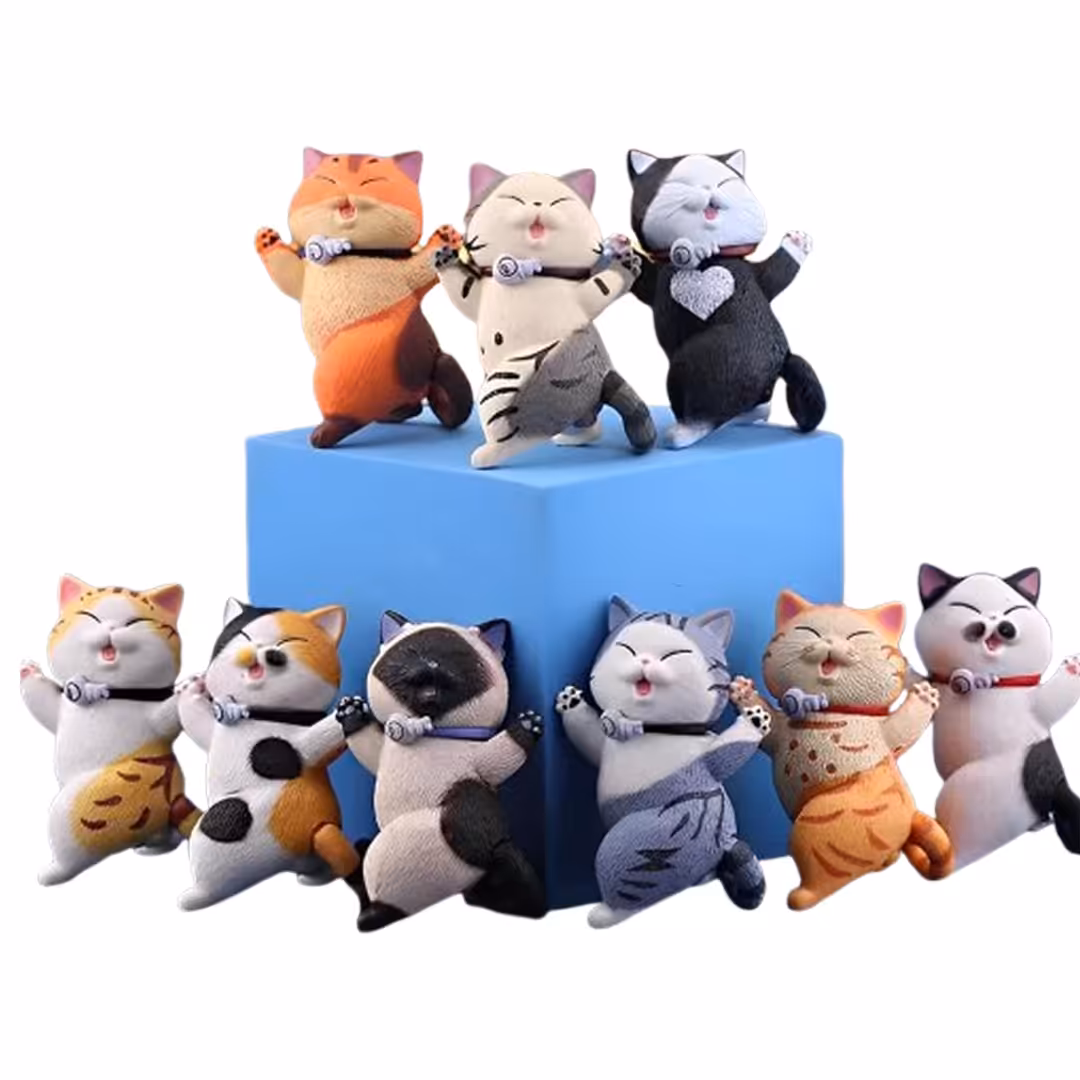 فیگور گربه ها Cats مجموعه 9عددی کد 1654