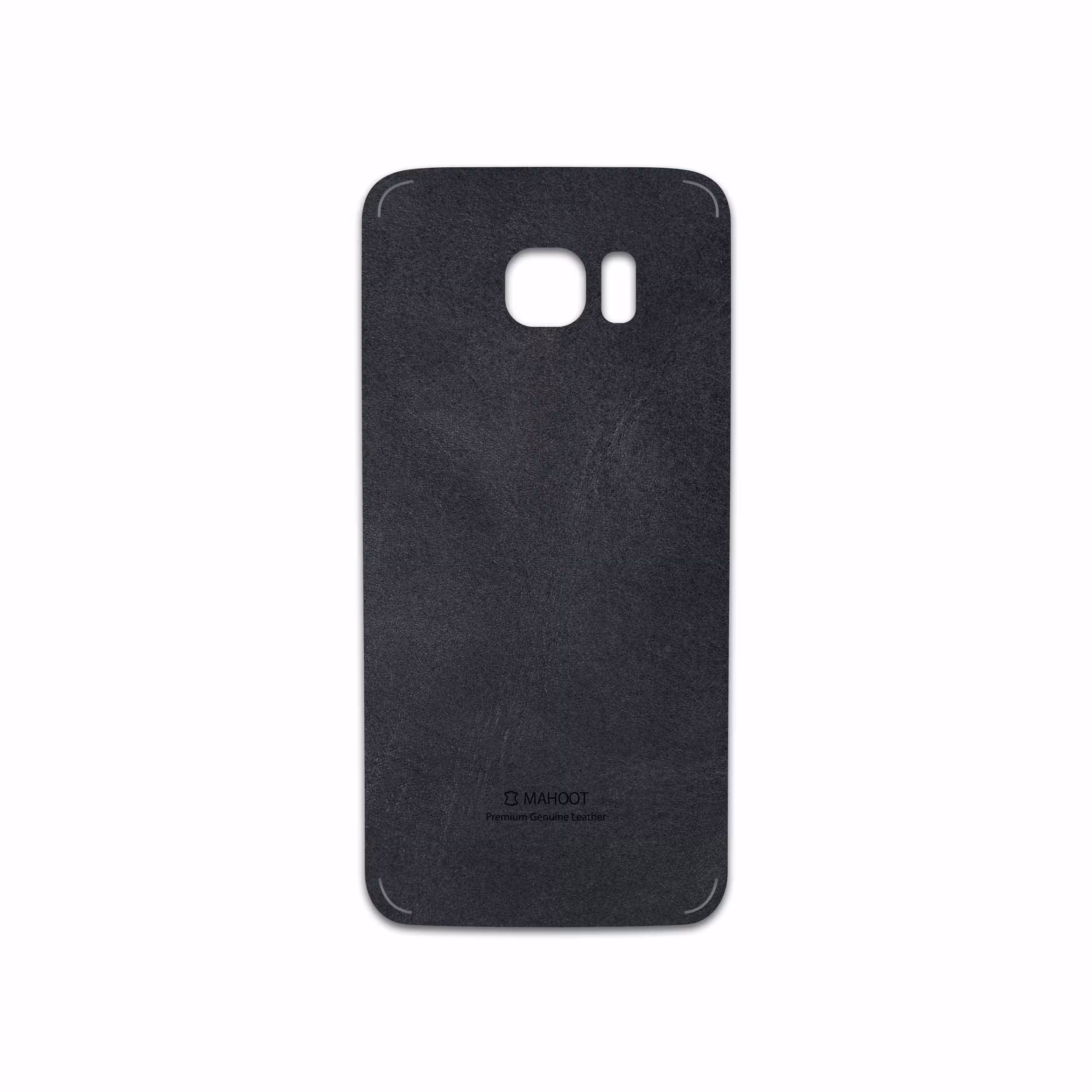 برچسب پوششی ماهوت مدل Graphite Buffalo Leather مناسب برای گوشی موبایل سامسونگ Galaxy S7 Edge