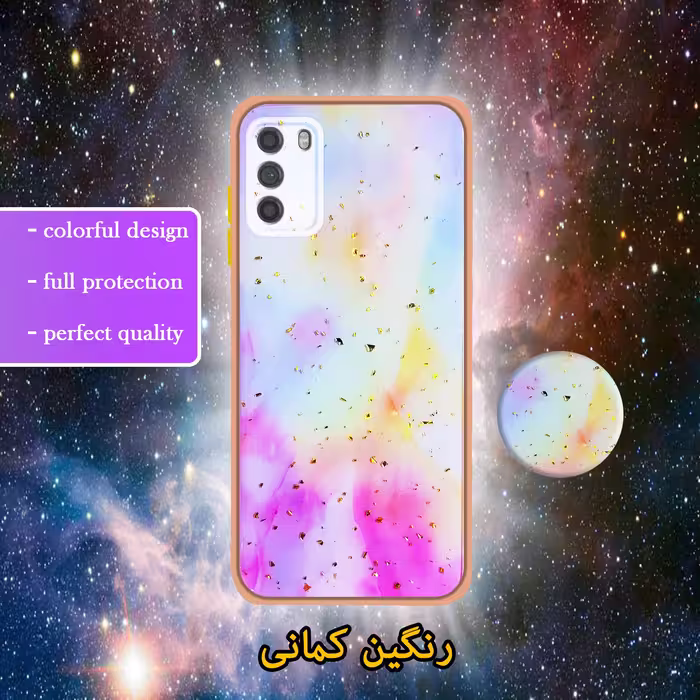 کاور لاین کینگ مدل Kahkeshaniha مناسب برای گوشی موبایل شیایومی Poco M3 به همراه پایه نگهدارنده