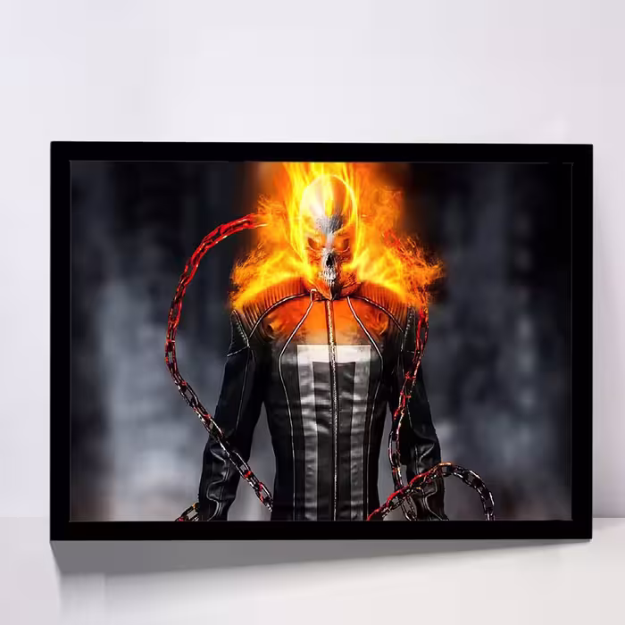 تابلو مدل ghost rider fire کد F-12036