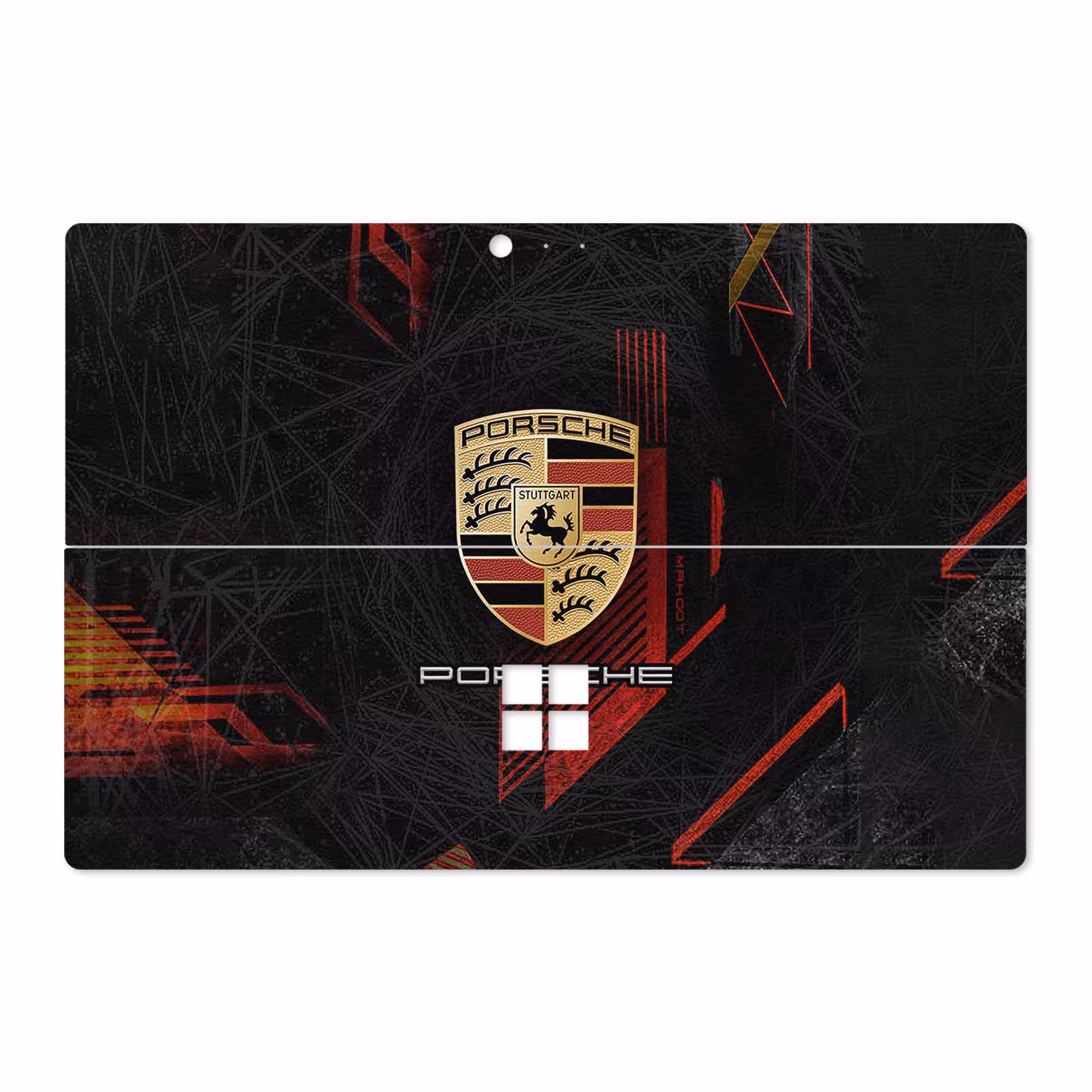 برچسب پوششی ماهوت مدل Porsche-Logo مناسب برای تبلت مایکروسافت Surface Pro 4 2015