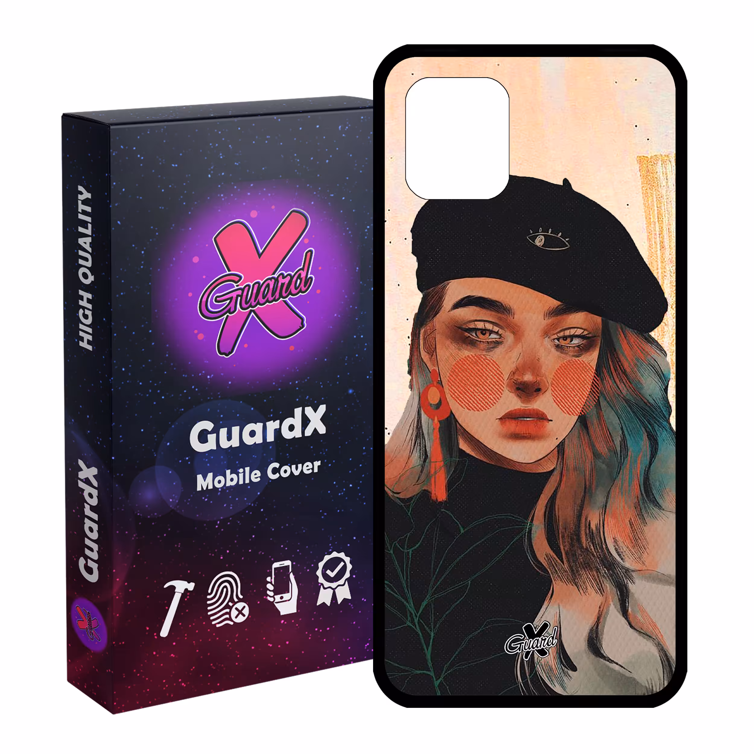 کاور گارد ایکس طرح Girl مدل Glass10321 مناسب برای گوشی موبایل سامسونگ Galaxy Note 10 Lite