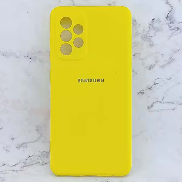 کاور سیلیکونی رنگی مدل TPN مناسب برای گوشی موبایل سامسونگ Galaxy A52s - زرد