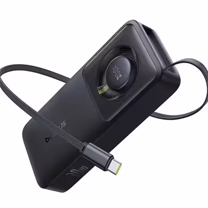 پاوربانک 30 وات 10000 با کابل همراه تایپ سی بیسوس Baseus Nomos Power Bank PPSS1030
