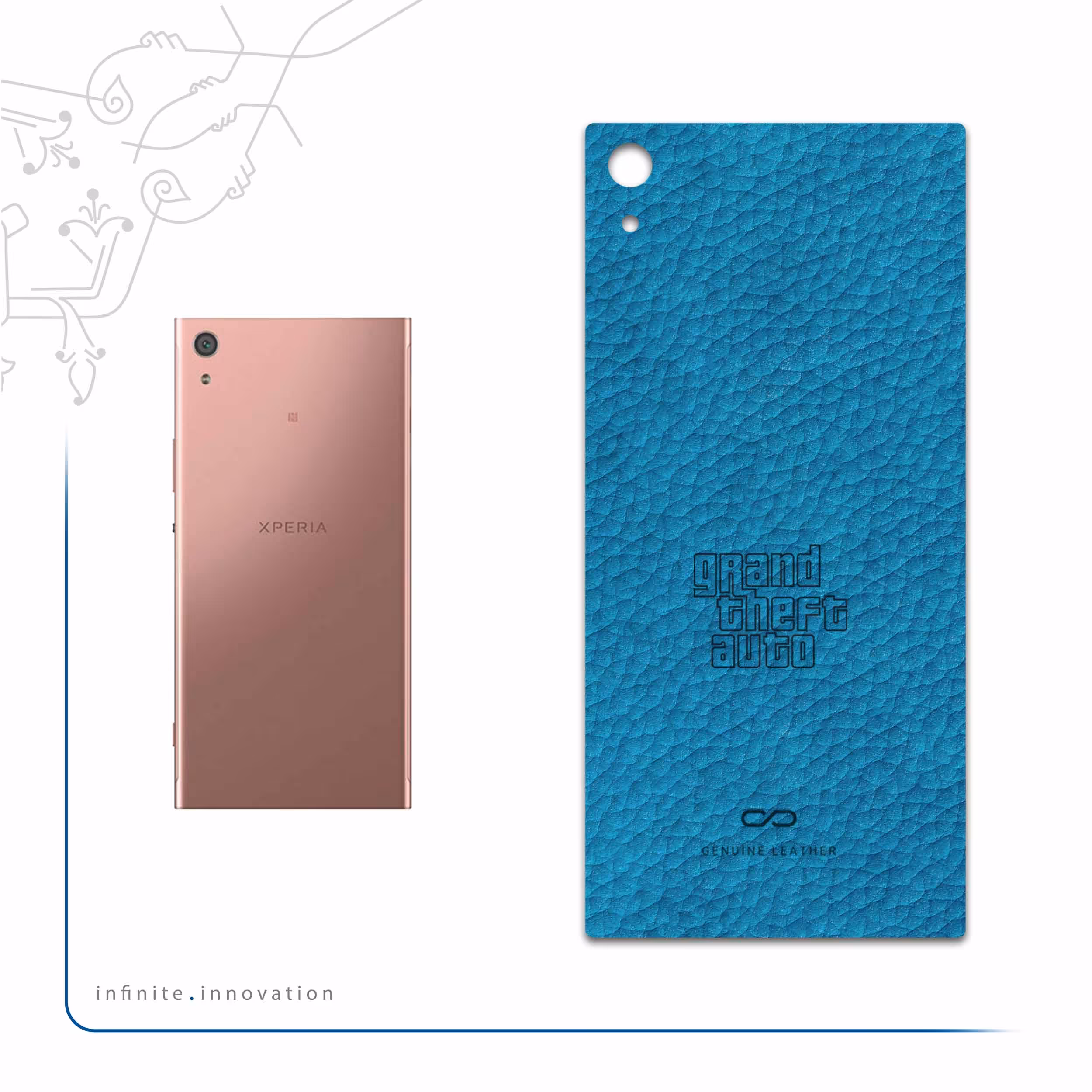 برچسب پوششی ماهوت مدل BL-GTA مناسب برای گوشی موبایل سونی Xperia XA1 Ultra