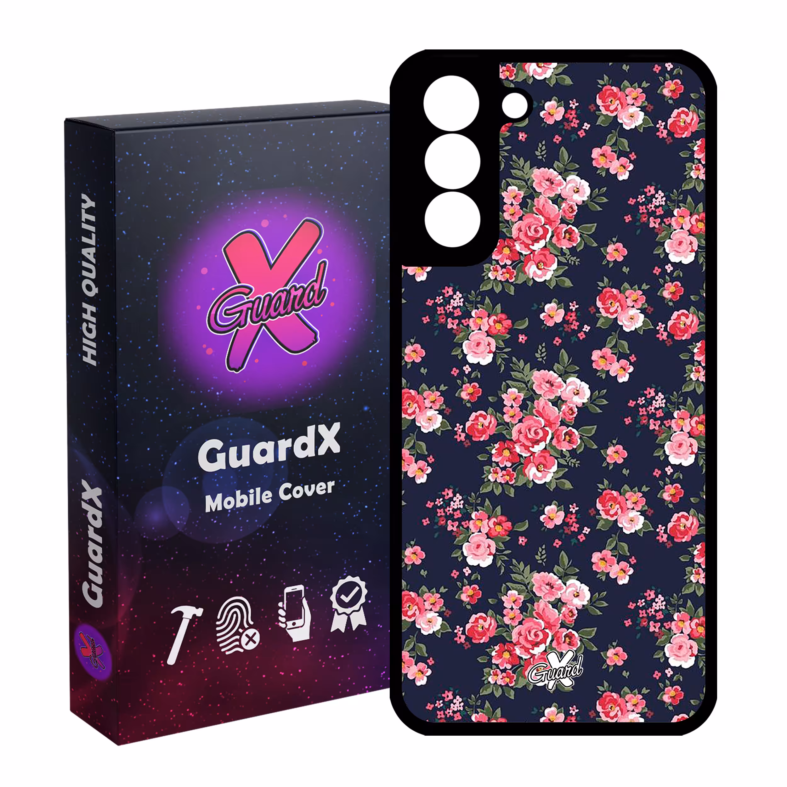 کاور گارد ایکس طرح Flower مدل Glass10130 مناسب برای گوشی موبایل سامسونگ Galaxy S21
