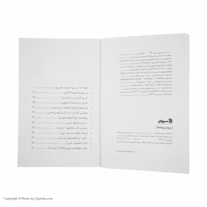 کتاب پرواز پروانه ها اثر مریم بصیری انتشارات سروش