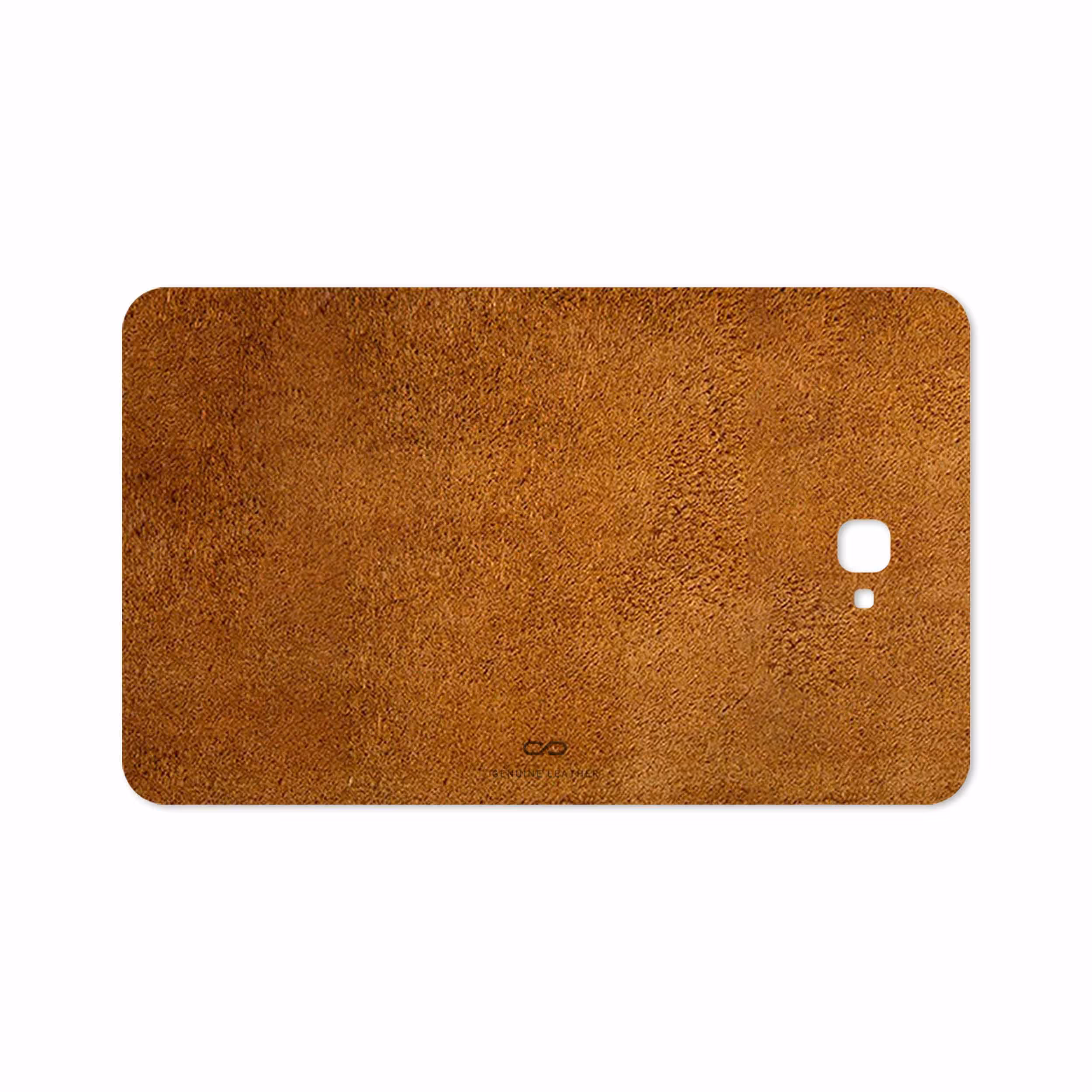 برچسب پوششی ماهوت مدل Brown-Chamois-Leather مناسب برای تبلت سامسونگ Galaxy Tab A 10.1 2016 T585