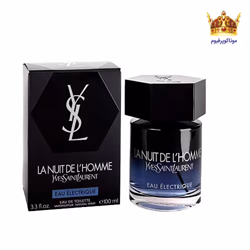 عطر ایو سن لورن له نویت دی الهوم بلو الکتریک | خرید و قیمت Yves Saint Laurent La Nuit de L’Homme Bleu | موناکوپرفیوم