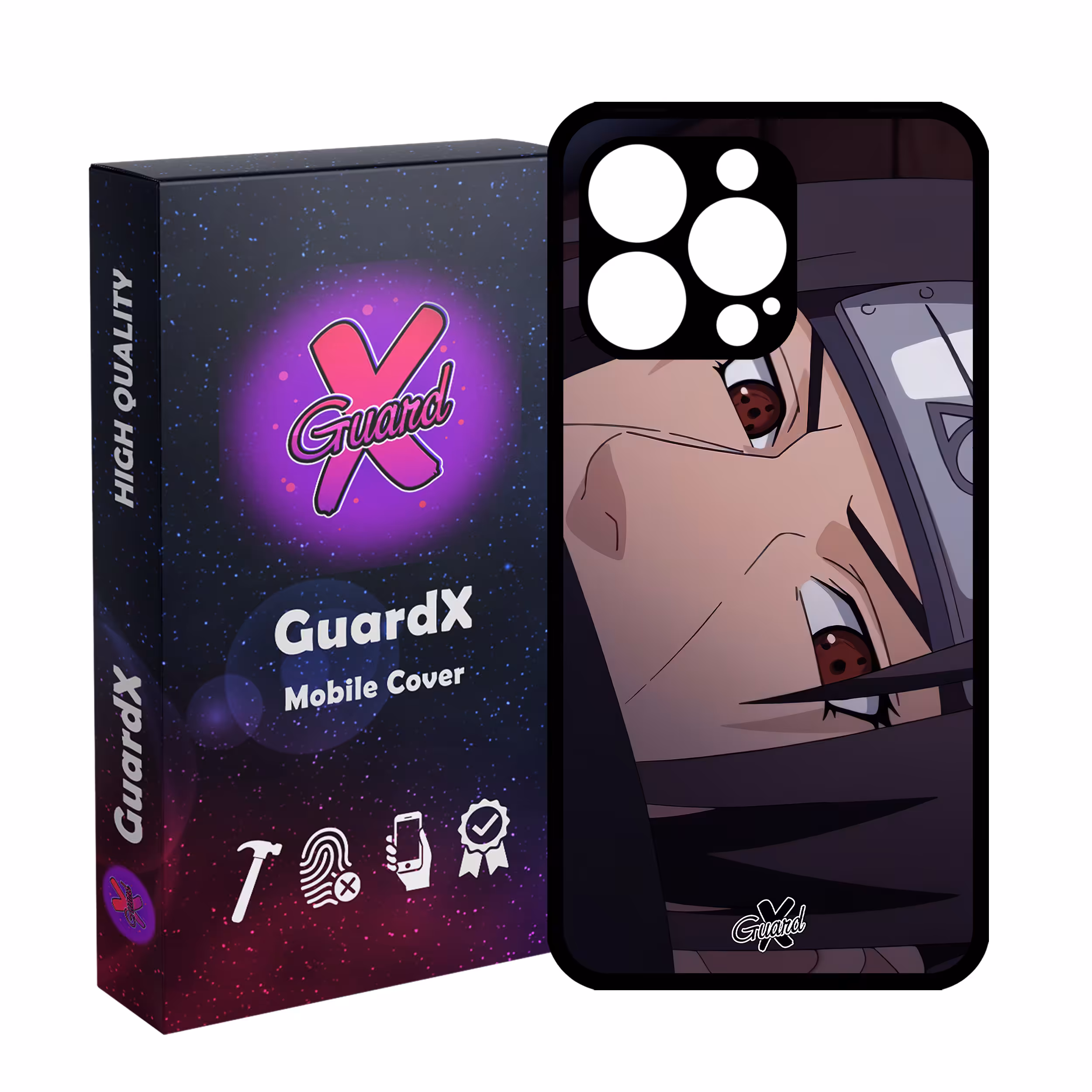 کاور گارد ایکس طرح Itachi Anime مدل Glass10475 مناسب برای گوشی موبایل اپل iPhone 13 Pro