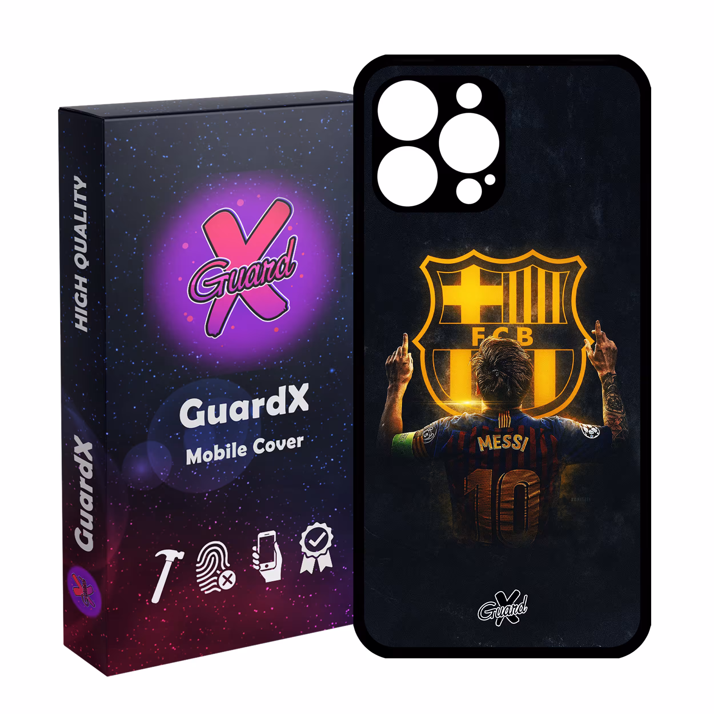 کاور گارد ایکس طرح Messi مدل Glass10196 مناسب برای گوشی موبایل اپل iPhone 13 Pro Max