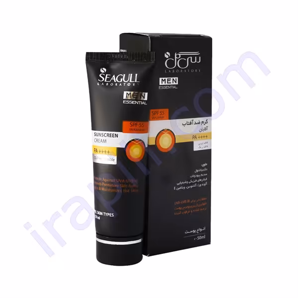 کرم ضد آفتاب آقایان فاقد چربی SPF 55 سی گل 50 میلی لیتر