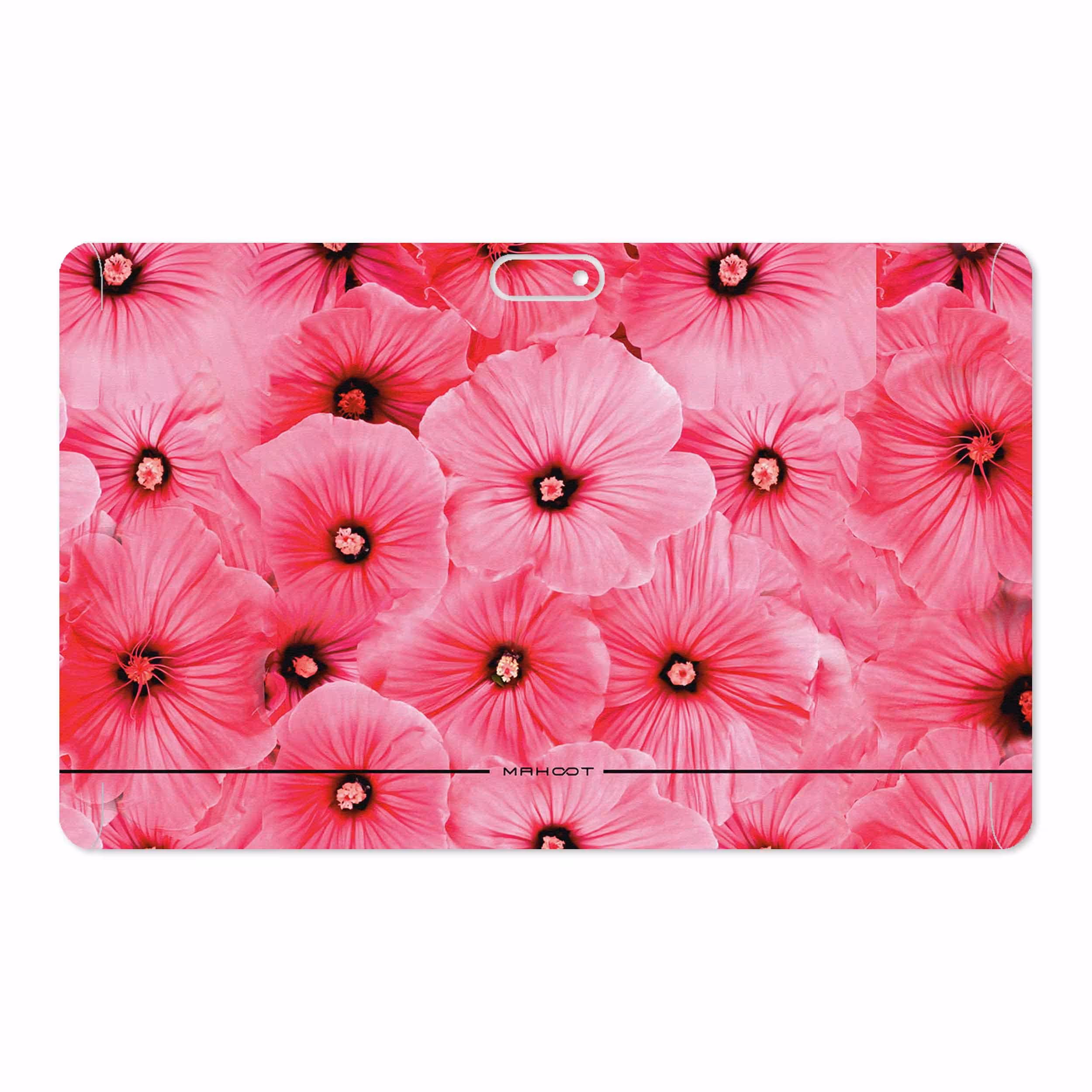 برچسب پوششی ماهوت مدل Pink-Flower مناسب برای تبلت جی ال ایکس W11 Plus