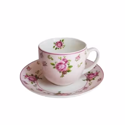 فنجان و نعلبکی آنجلا مدل Pinkrose